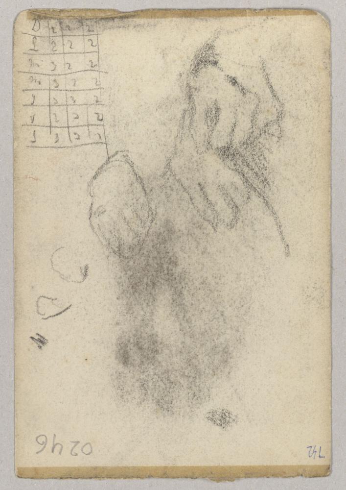 Zittende vrouw
