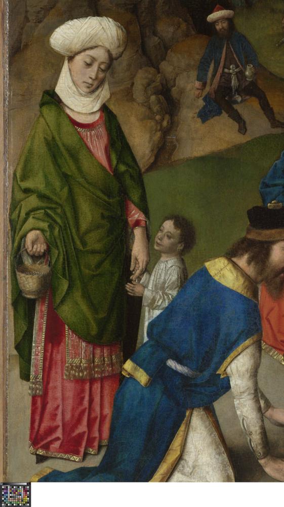 Het Laatste Avondmaal. Detail uit paneel rechtsboven