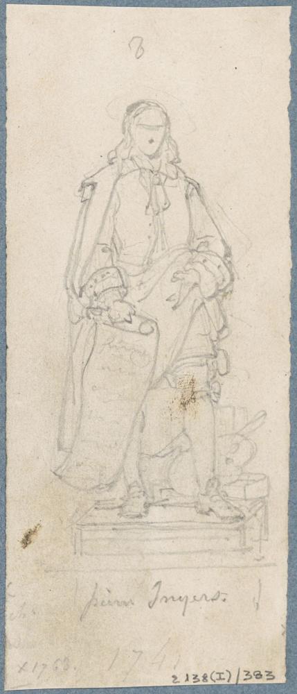 Standbeeld van de schilder Peter Snijers