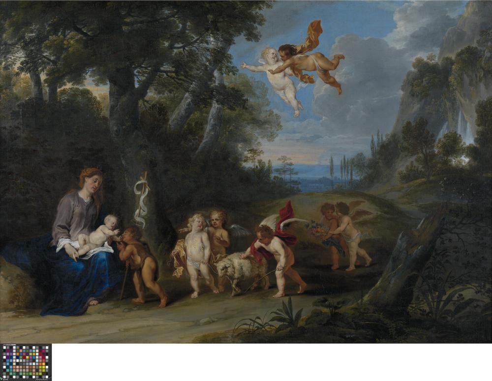 Offerande aan Maria en het Kind