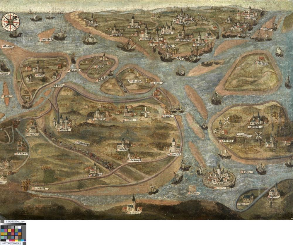 Kaart van de Zwinstreek
