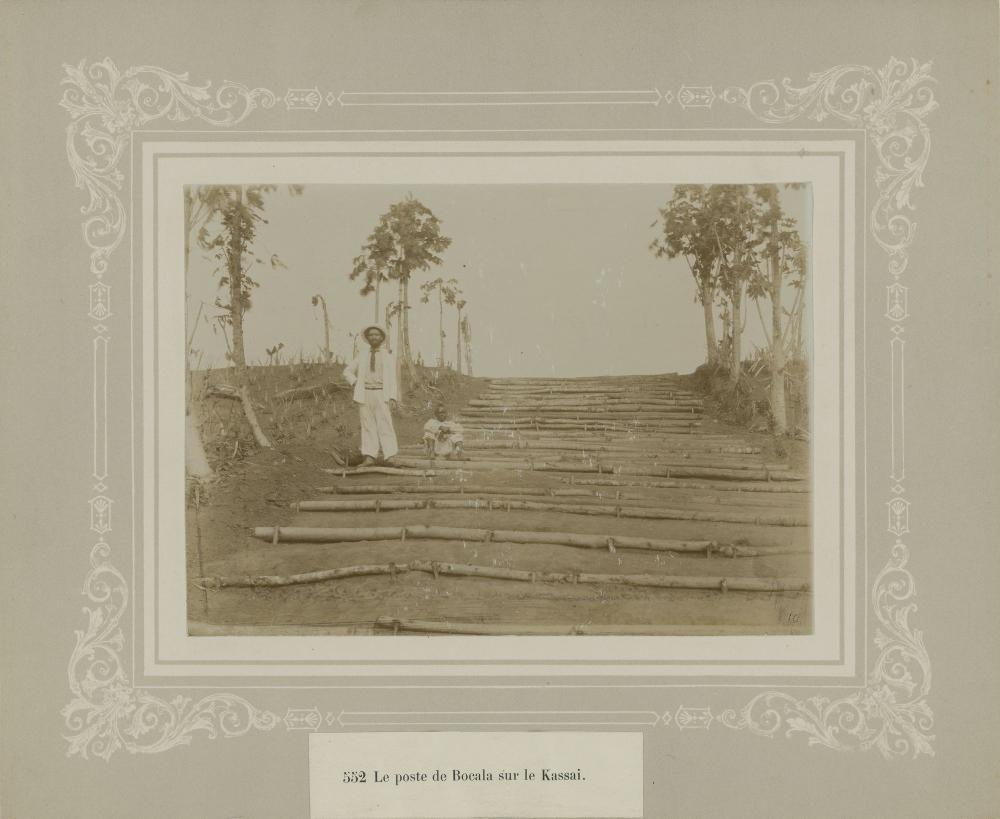 Aanleg spoorweg in Congo