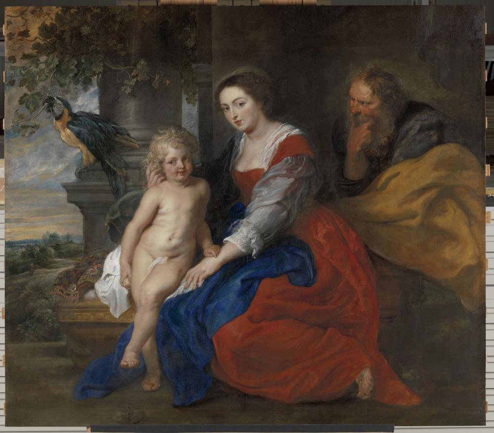 Heilige Familie met de papegaai