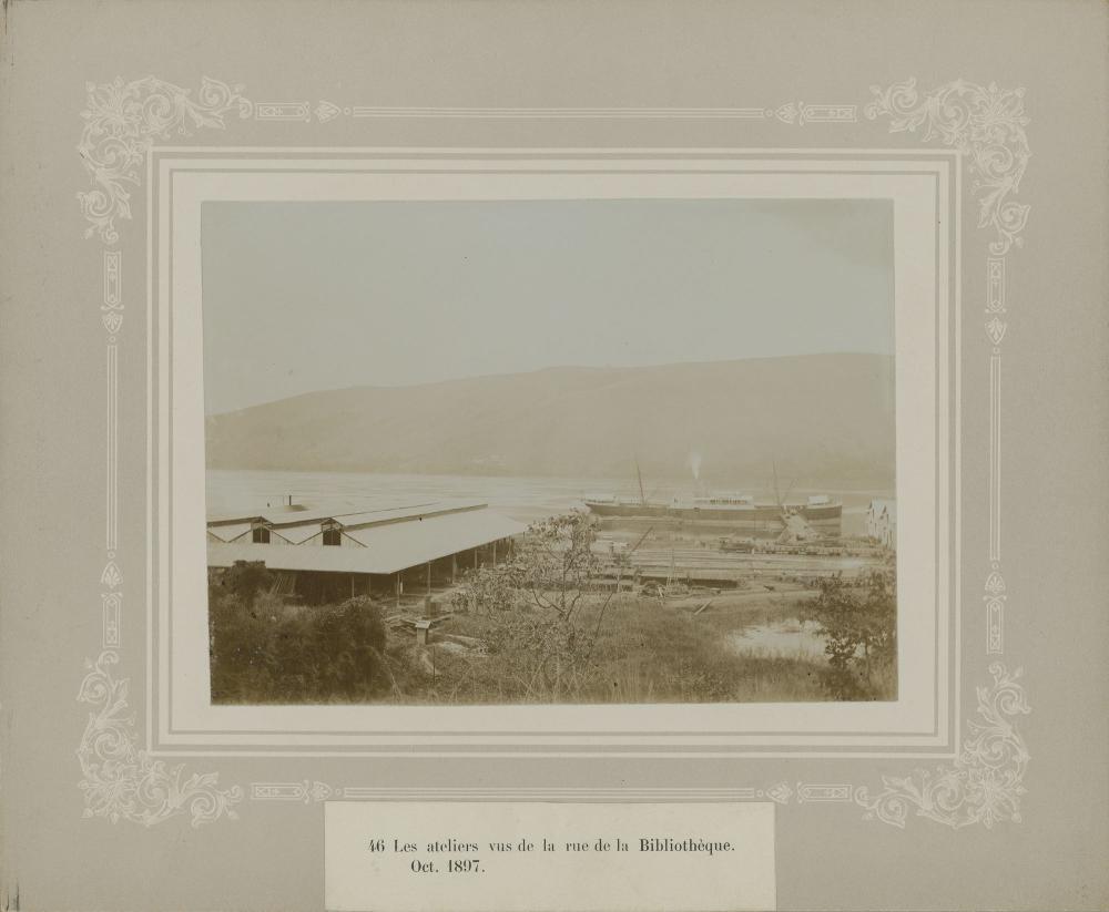Aanleg spoorweg in Congo