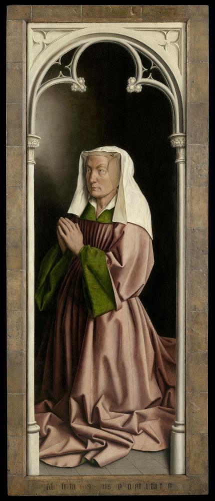 het Lam Gods: Paneel met Lysbette Borluut