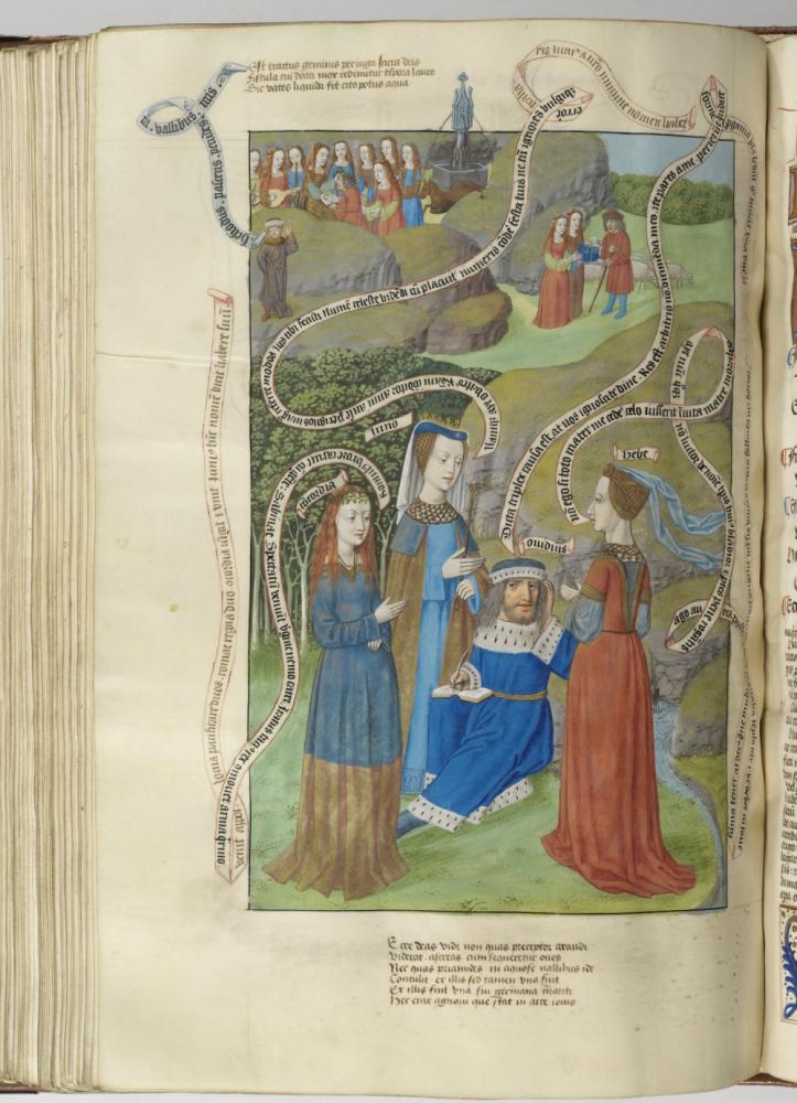 Bladzijde uit Liber Ymaginium Deorum Manuscripten uit de bibliotheek van Raphael de Marcatellis