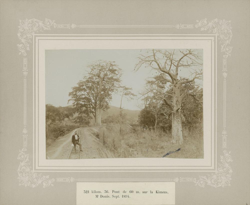 Aanleg spoorweg in Congo