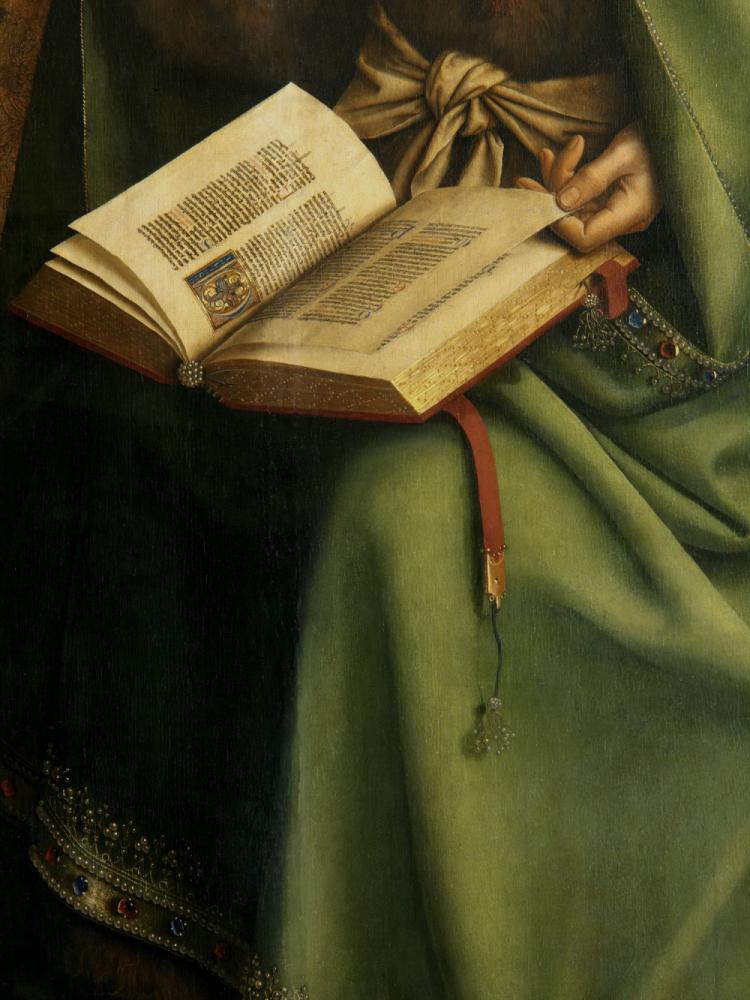 het Lam Gods: detail uit Paneel Johannes de Doper