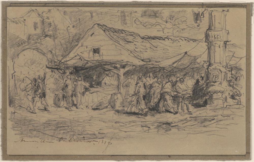 De oude Vismarkt te Antwerpen
