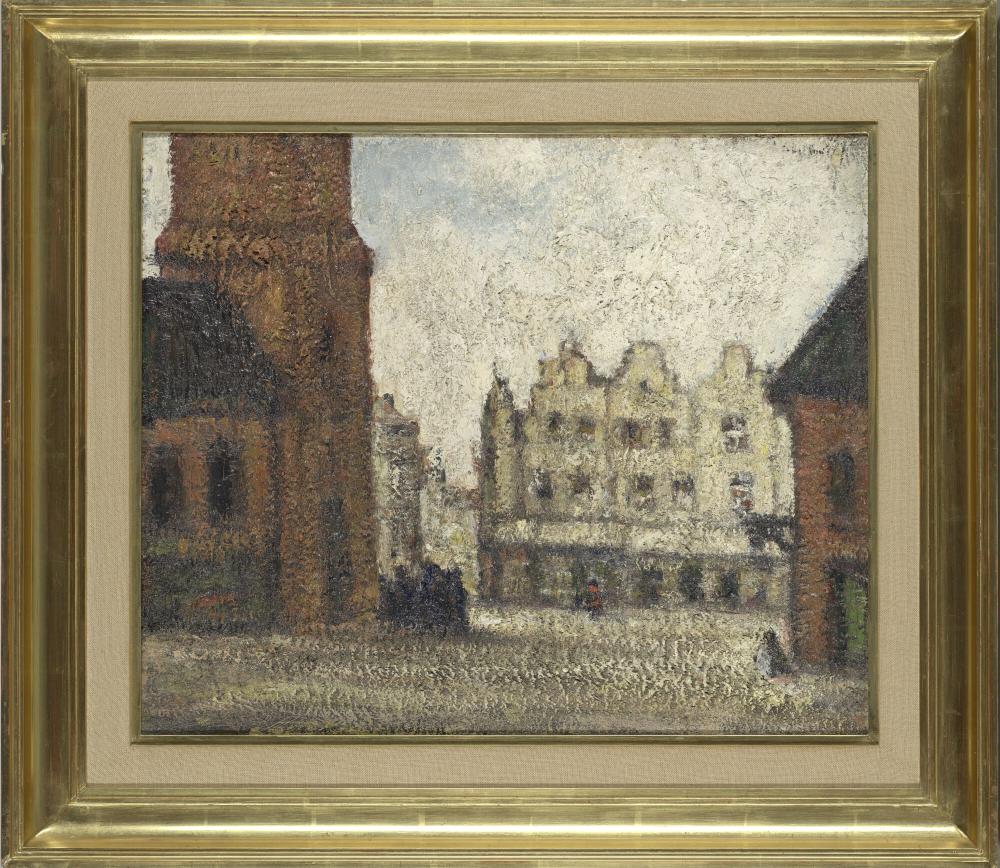 Stadsplein naast de kerk