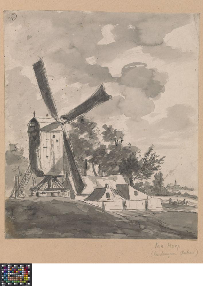 Landschap met watermolen