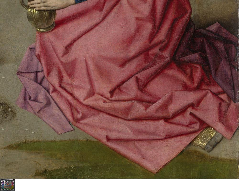 Het Laatste Avondmaal. Detail uit paneel rechtsboven