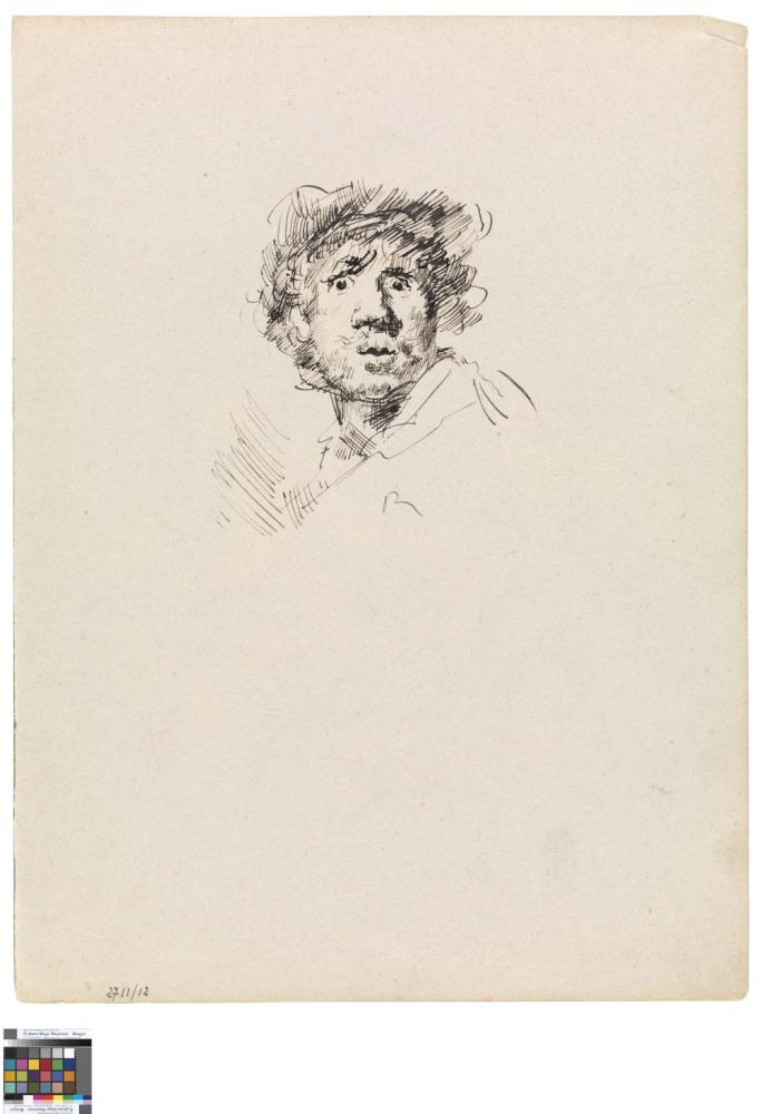 Rembrandts zelfportret met verwilderde blik