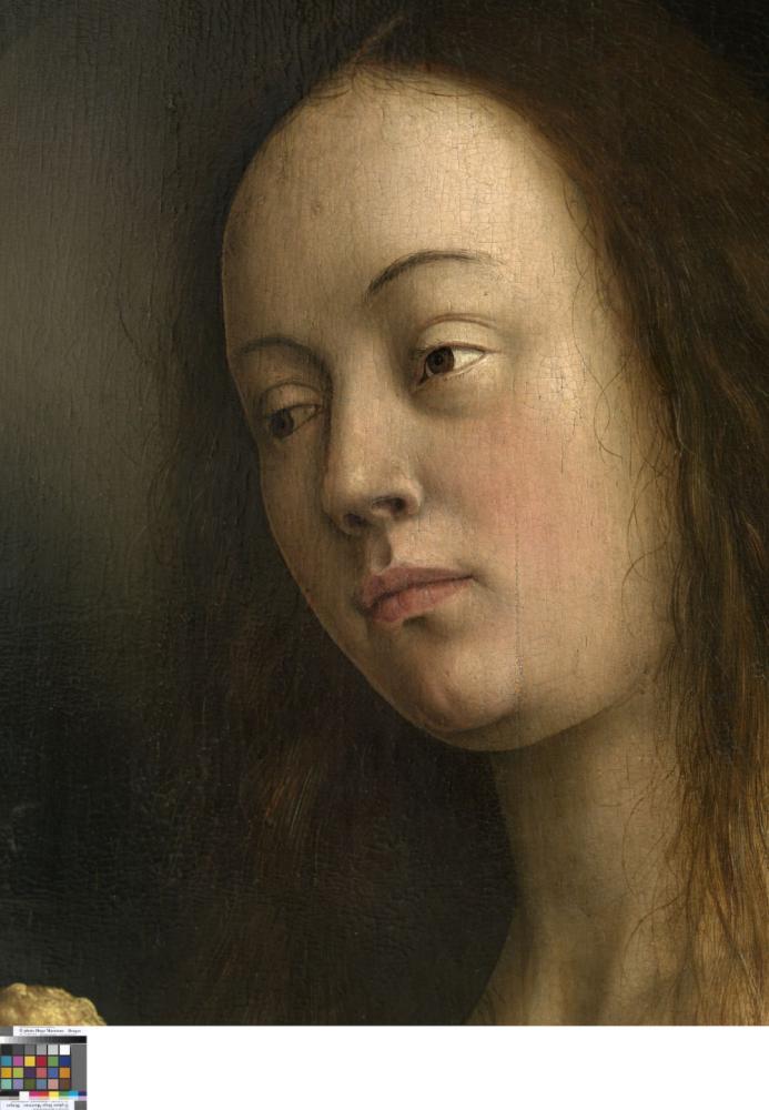 het Lam Gods: detail van Paneel Eva