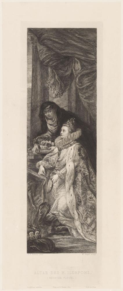 Aartshertogin Isabella Clara Eugenia van Oostenrijk en haar patroonheilige Elisabeth