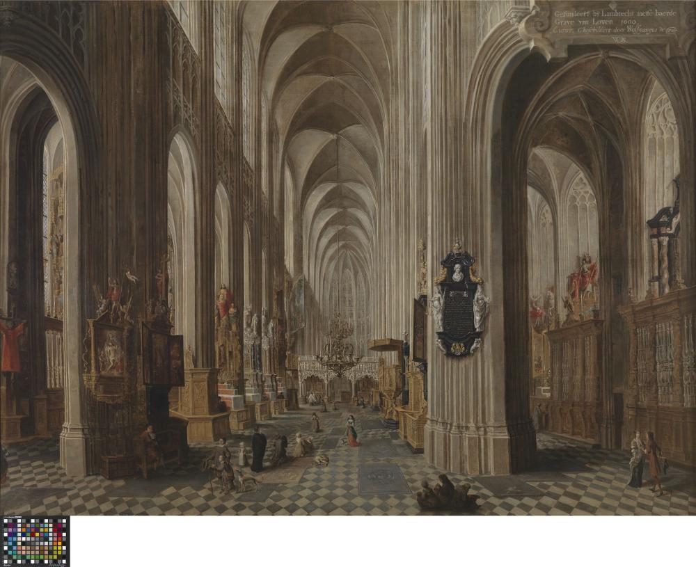 Interieur van de Leuvense Sint-Pieterskerk