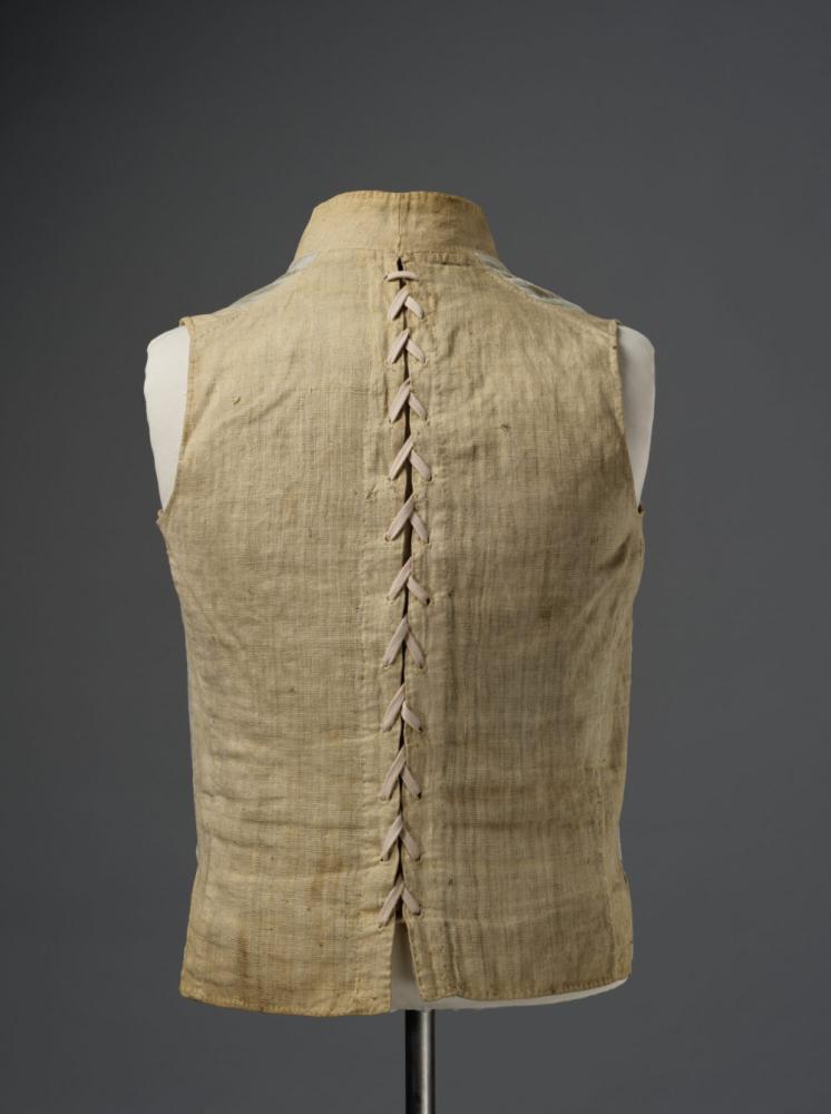 Gilet in groene satijn