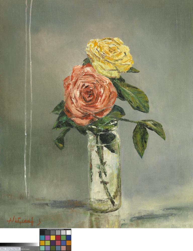 Vaas met rozen