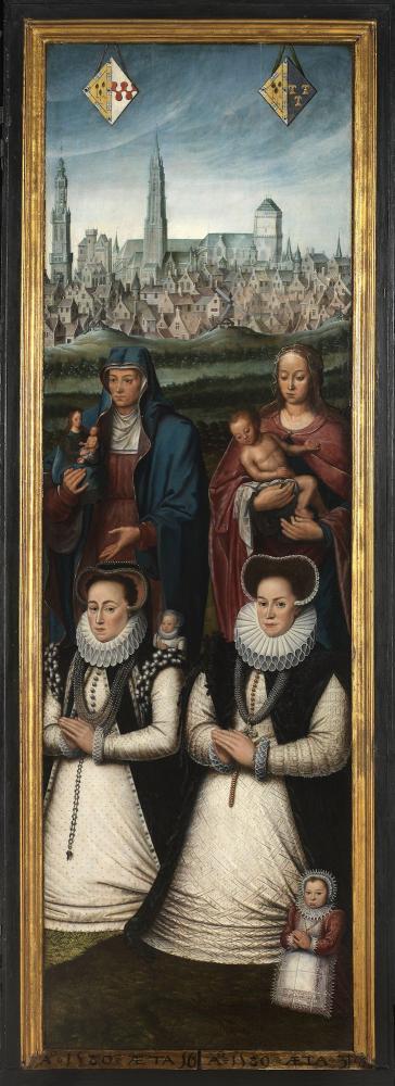 Portretten van Juan II Pardo en zijn echtgenotes Anna Ingenieulandt en Maria Anchemant