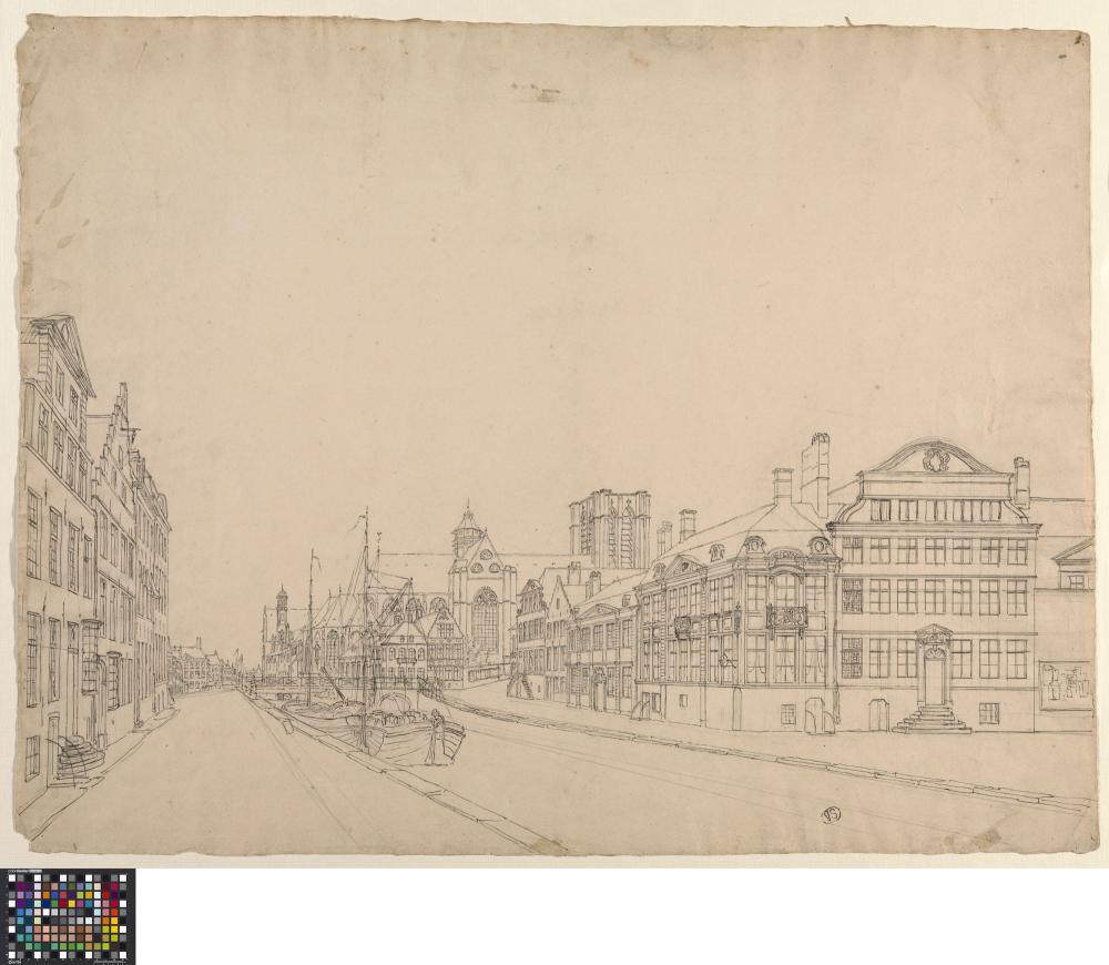 De Korenlei en Sint-Michielskerk in Gent