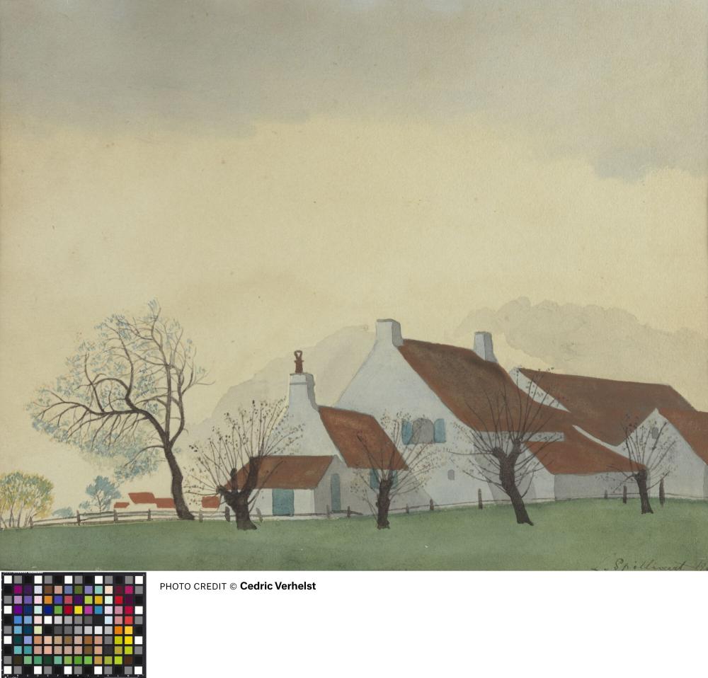 Landschap met hoeve