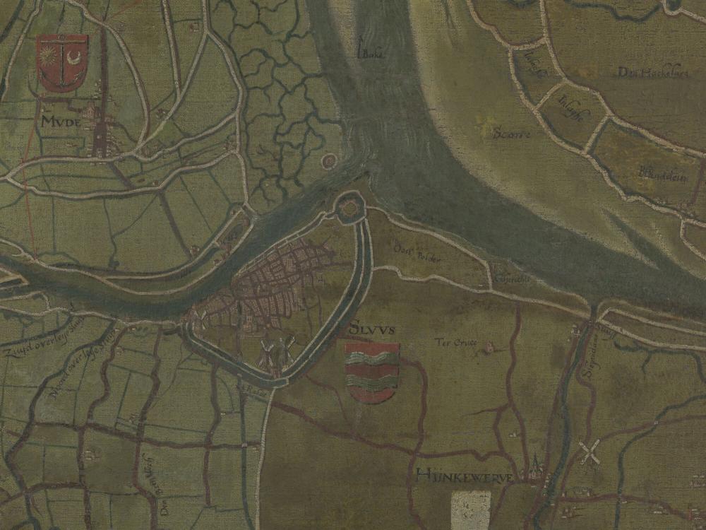 Kaart van het Brugse Vrije