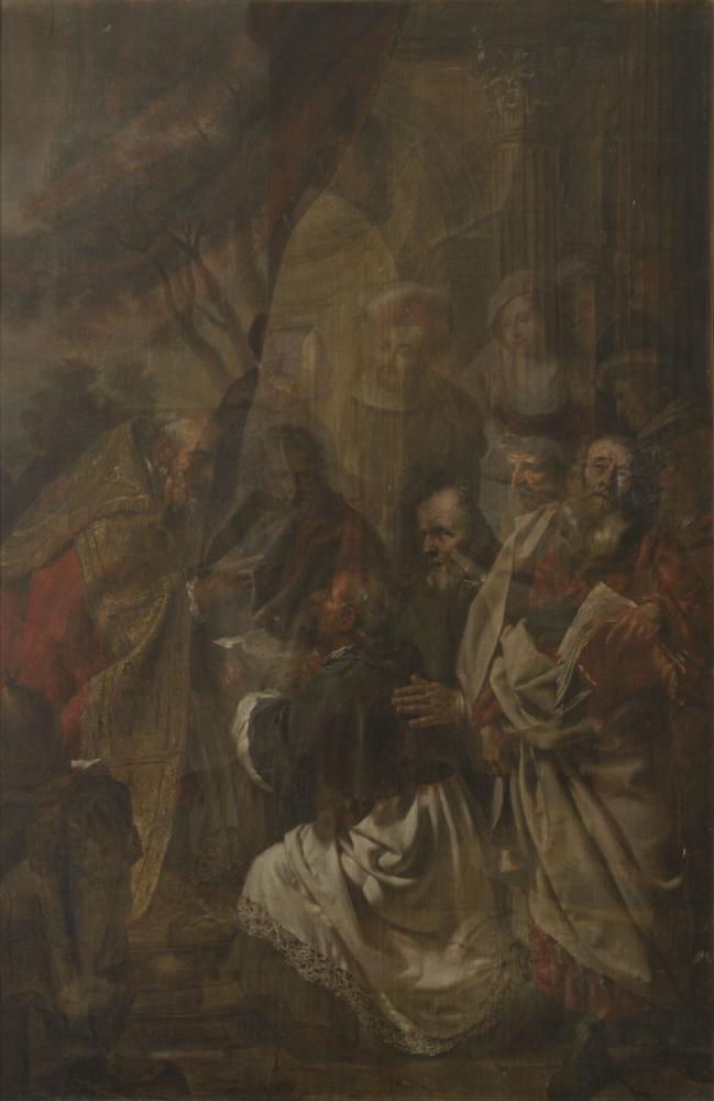 02. Heilige Rumoldus ontvangen door paus Stephanus II (III)