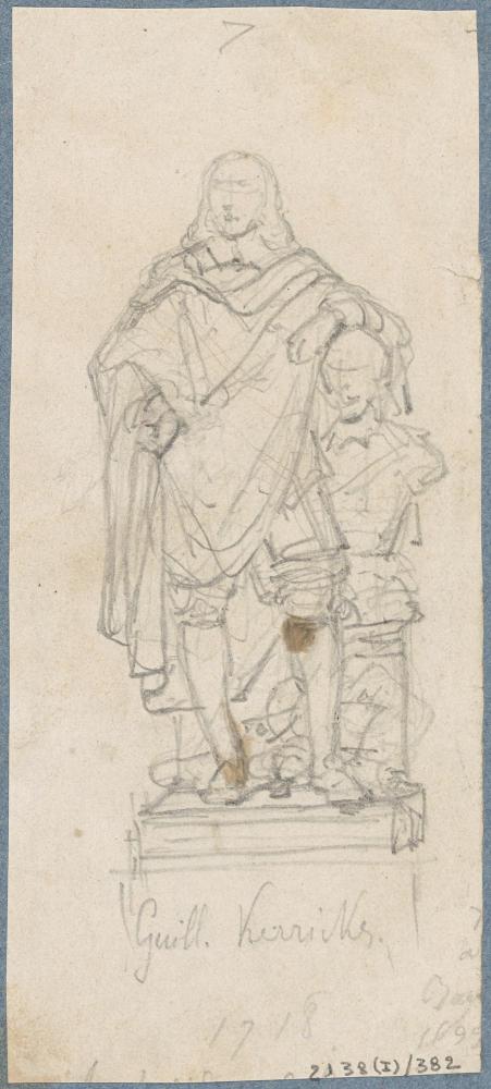 Standbeeld van de beeldhouwer Willem Kerricx