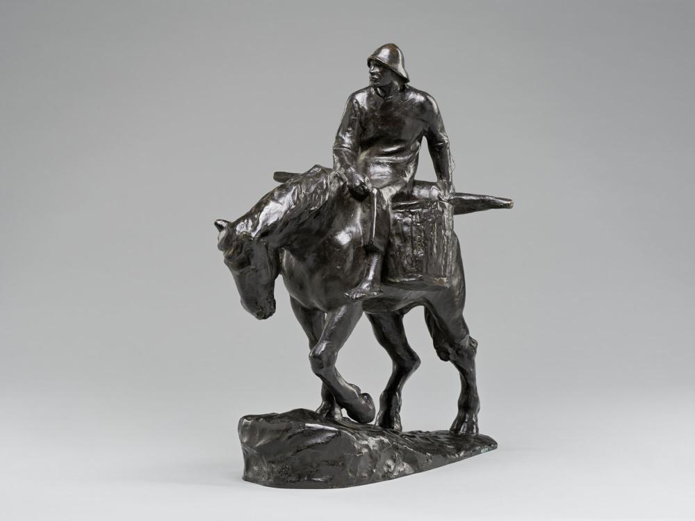 Garnalenvisser te paard