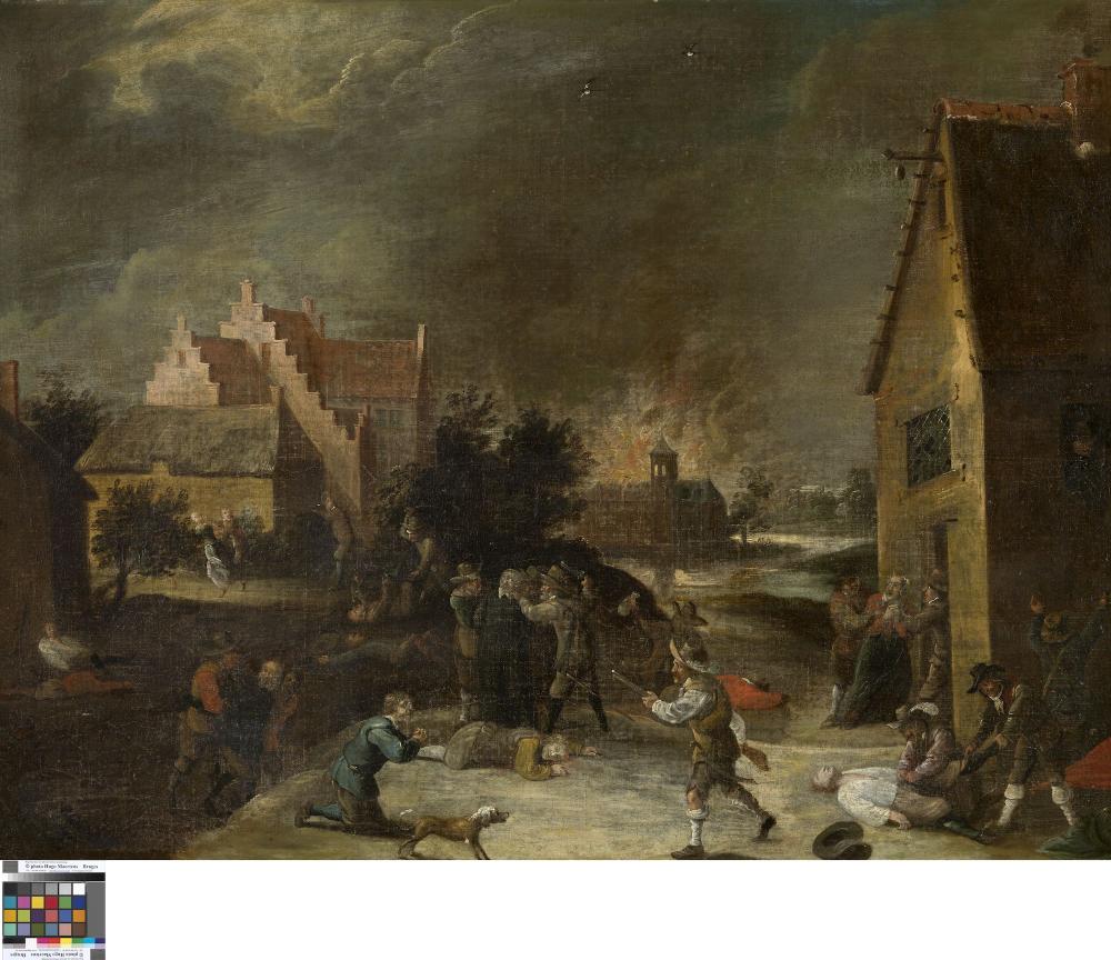 Plundering van een dorp