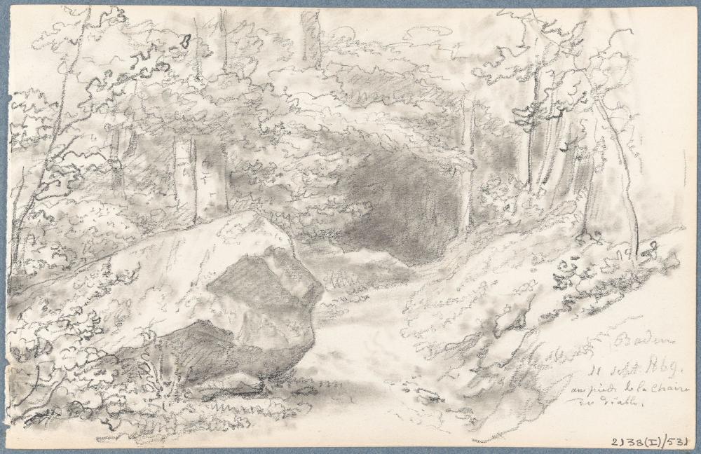 Aan de voet van de Stoel van de duivel in Baden