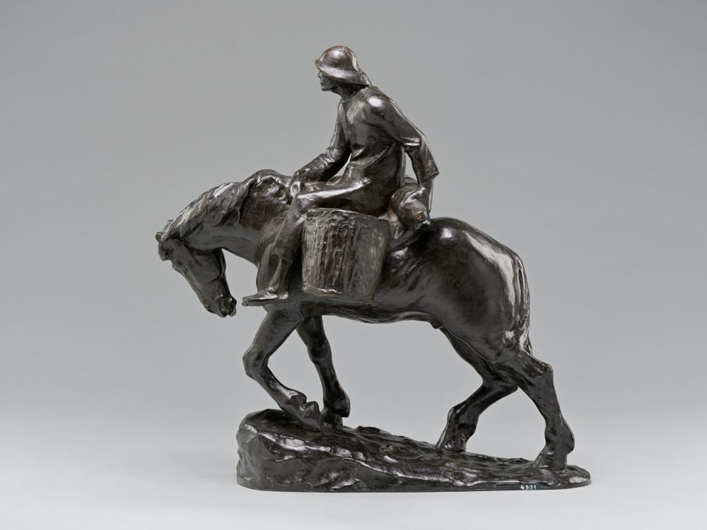 Garnalenvisser te paard