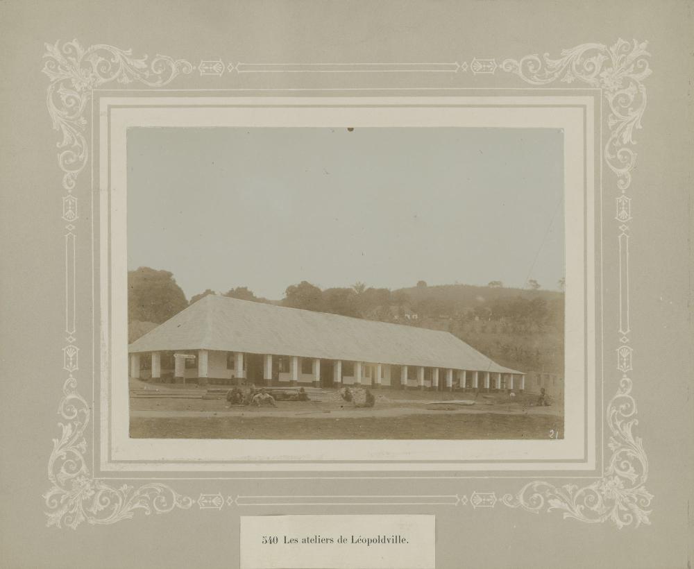 Aanleg spoorweg in Congo