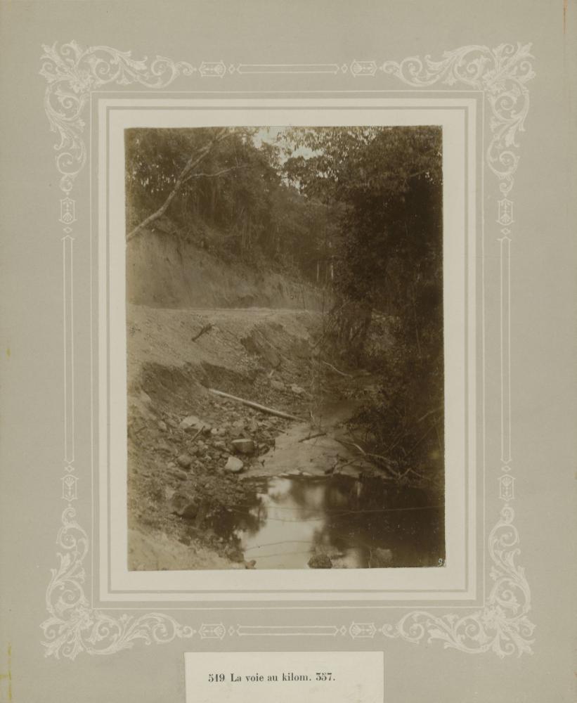 Aanleg spoorweg in Congo