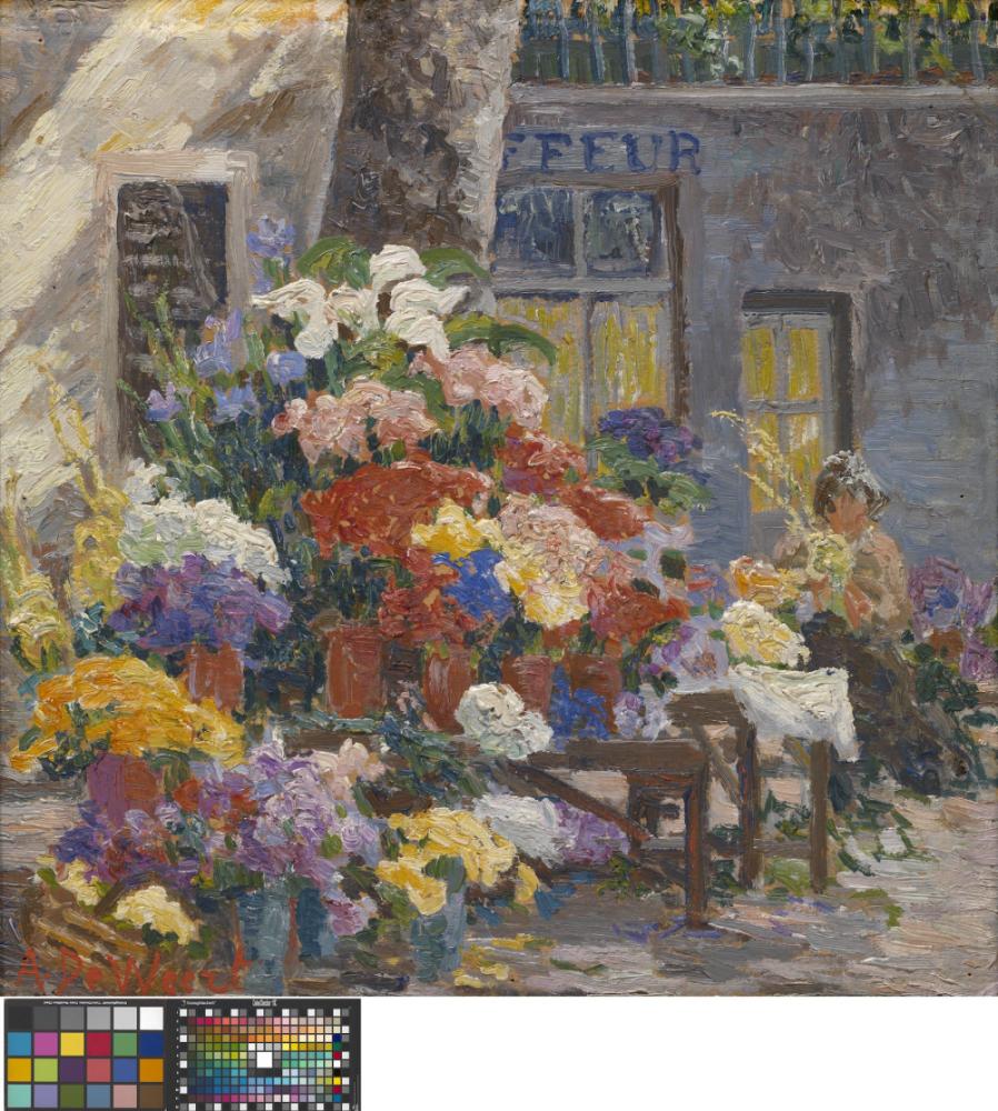 Bloemenmarkt in Menton (Côte d'Azur)