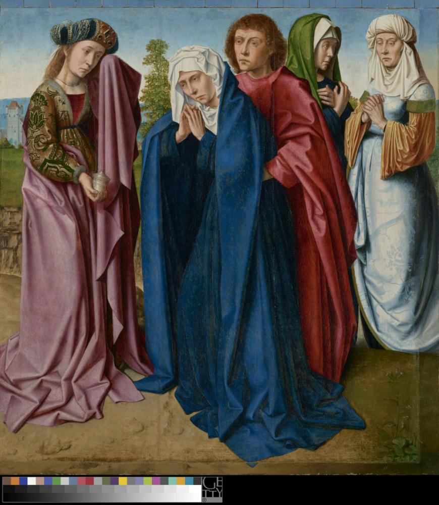 De drie Maria's de heiligen Johannes en Maria Magdalena