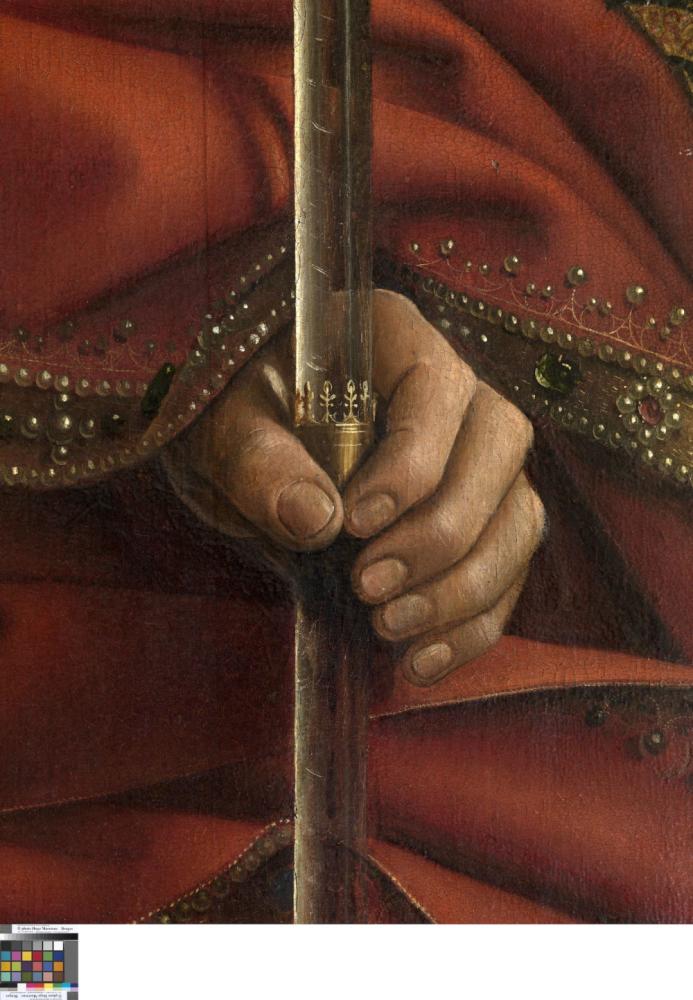 het Lam Gods: detail uit Paneel Christus