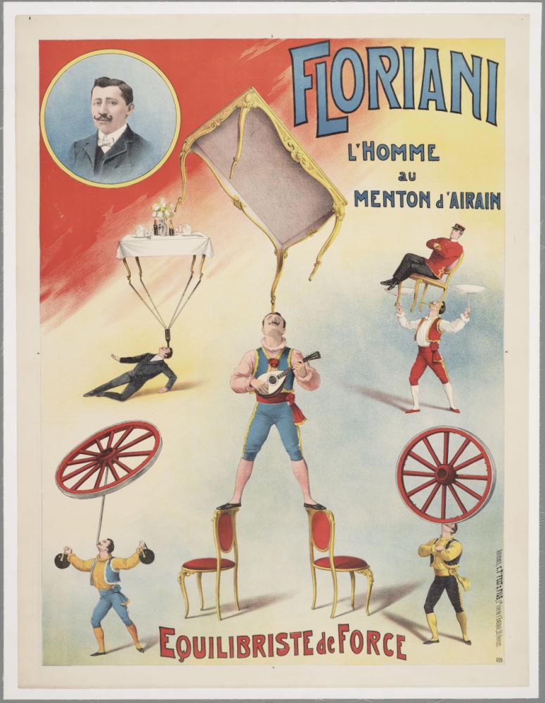 Affiche voor krachtequilibrist Floriani