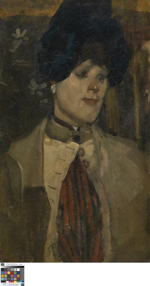 Portret van een chanteuse