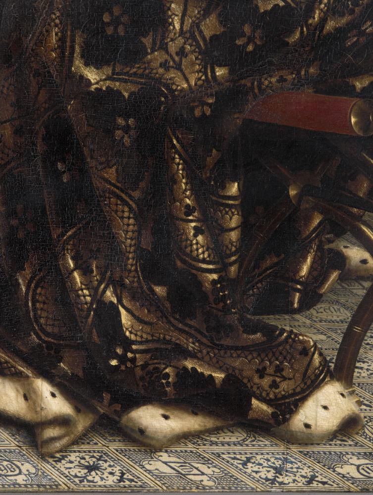 het Lam Gods: detail uit Paneel De Musicerende Engelen