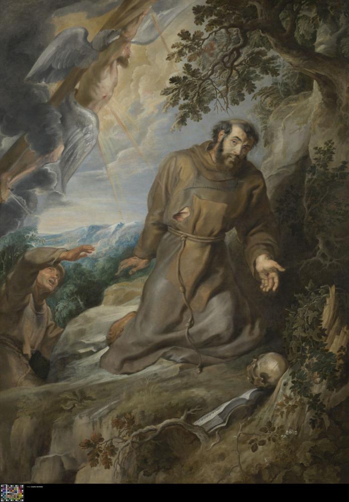 Franciscus van Assisi ontvangt de stigmata