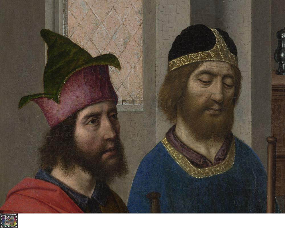 Het Laatste Avondmaal. Detail uit paneel linksonder
