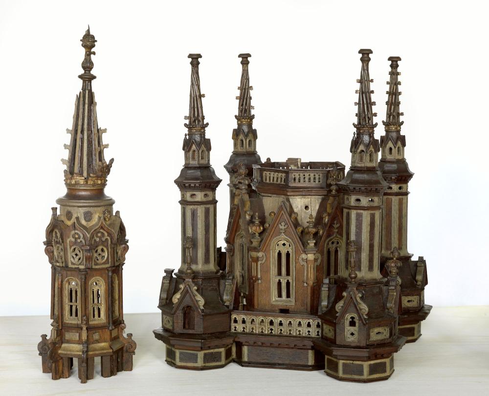 Maquette van de toren van de Sint-Baafskathedraal