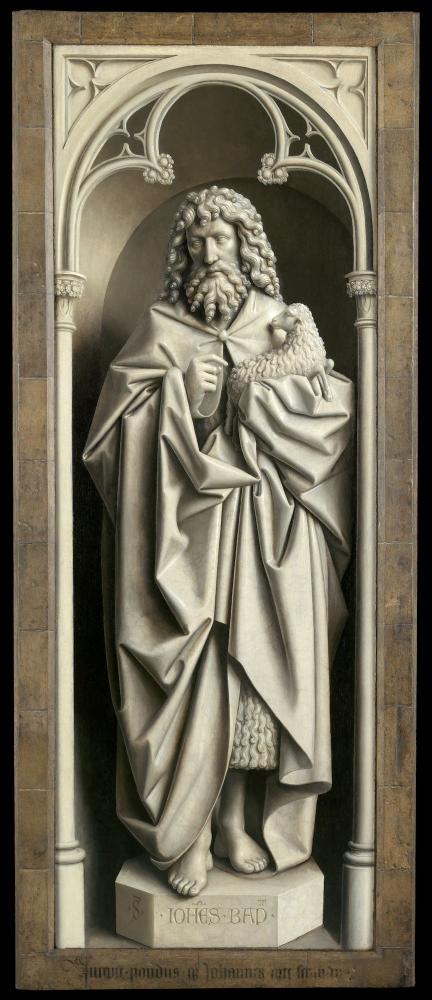 het Lam Gods: Paneel met Johannes de Doper