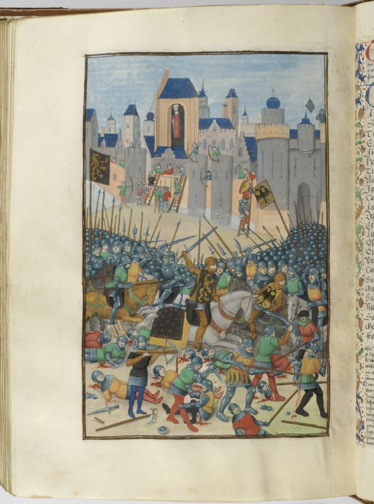 Bladzijde uit Vergilius Manuscripten uit de bibliotheek van Raphael de Marcatellis