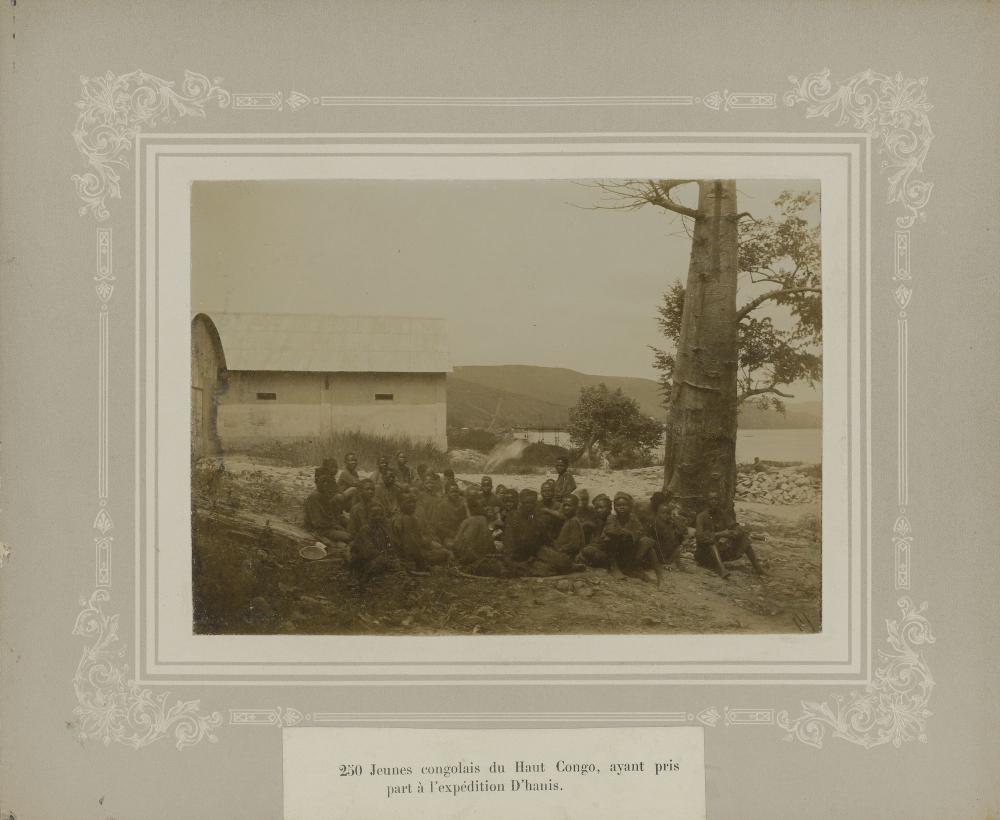 Aanleg spoorweg in Congo