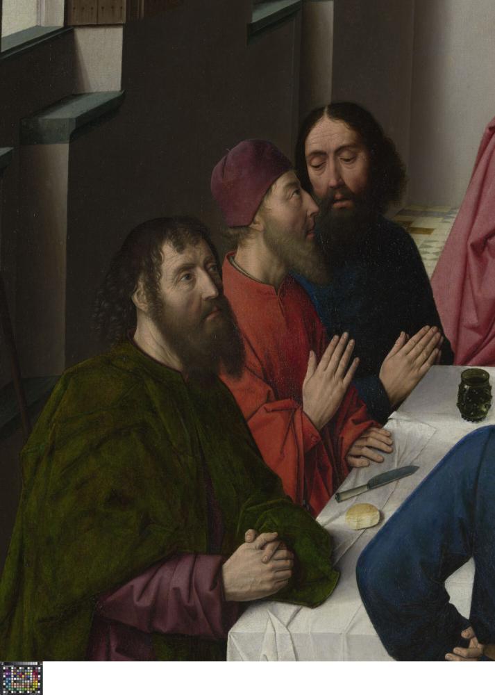 Het Laatste Avondmaal. Detail uit Middenpaneel