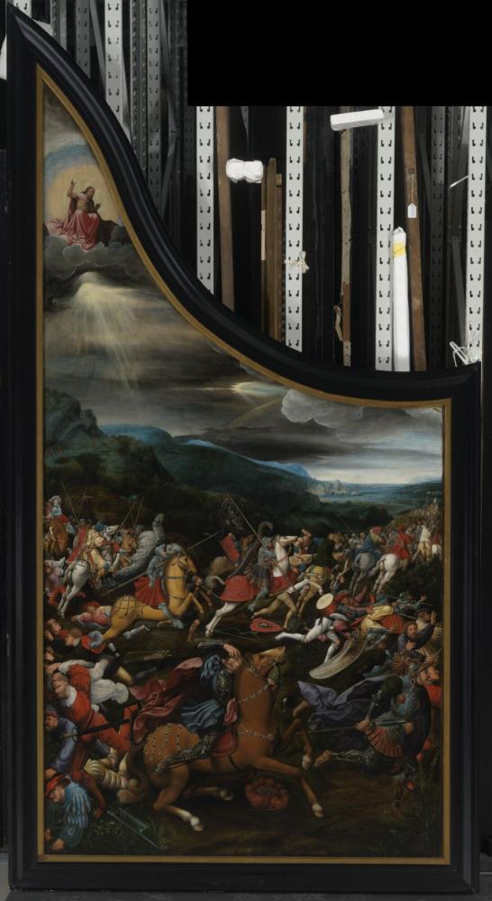 De bekering van Paulus en Bevrijding van Petrus & De val van Simon de Magiër en Margaretha en de draak