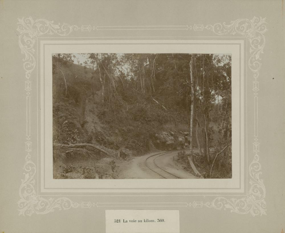 Aanleg spoorweg in Congo