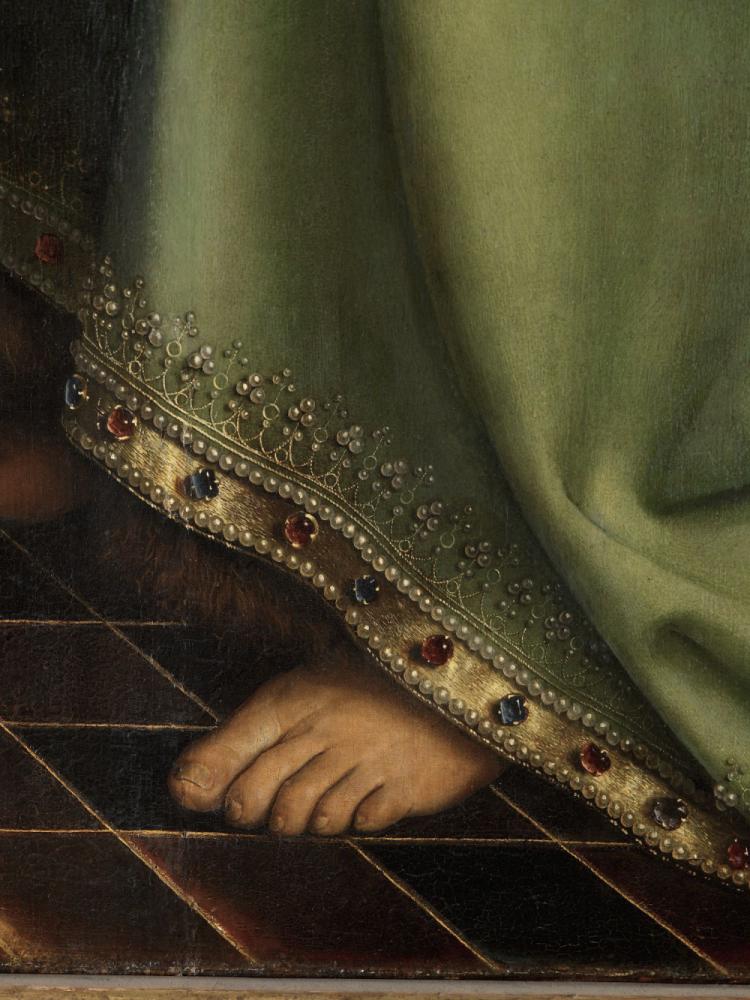 het Lam Gods: detail uit Paneel Johannes de Doper